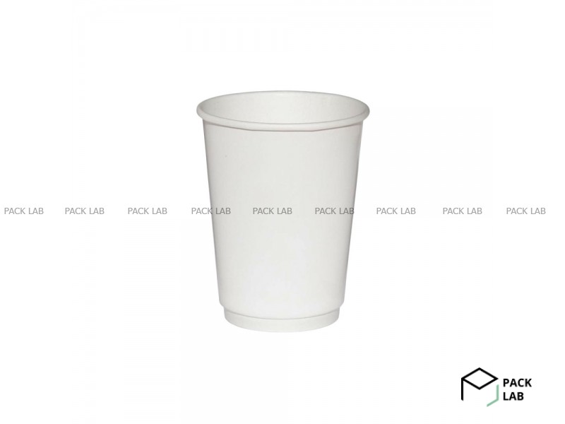 WHITE CUP TWO-LAYER 440 ML