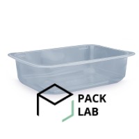 Container PP 118-750 transparent bottom with lid