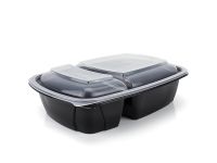 Container (2 sections) 650/300 ml black