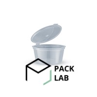 Sauceboat round transparent with lid 50 ml