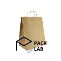 Paper bag 420*320*150 with handle wide bottom