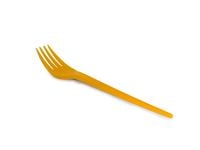 Disposable yellow fork