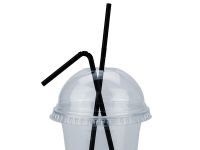 Corrugated straws black 4.8 mm 1000 pcs