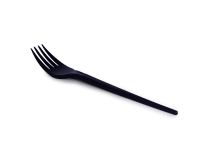 Disposable fork, black