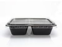Lunch box T-2 black 2000 ml 227*178*50 mm