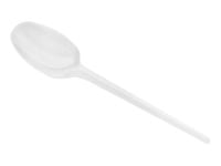 Plastic spoon disposable table white
