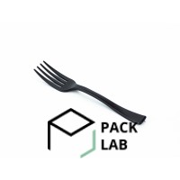 Plastic fork disposable black for fruits