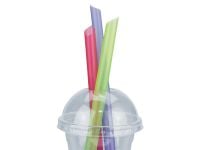 Bubble Tea straw mix with beveled edge in individual packaging 12 mm