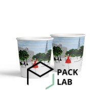 Paper cup colored "City" 110 ml