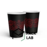 Paper cup colored "Gears" 340 ml