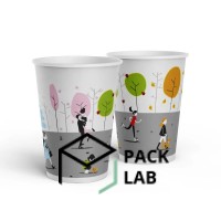 Paper cup colored "Seasons" 340 ml