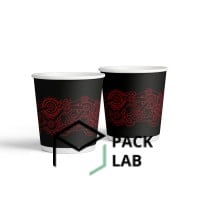 Paper cup colored "Gears" 110 ml