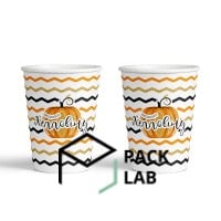 Paper cup colored Halloween "Happy Halloween" 270 ml