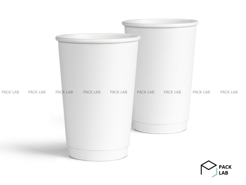 Paper cup white double-layer "White" 340 ml