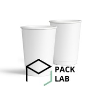 Paper cup white double-layer "White" 440 ml