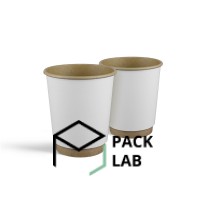 Paper cup double-layer kraft "White" 270 ml Paper cup double-layer kraft "White" 270 ml