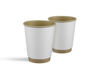 Paper cup double-layer kraft "White" 180 ml