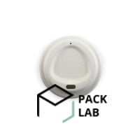 Lid-drinker sugarcane white 80 mm for a cup 340 ml