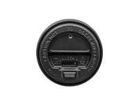 Lid drinker black 70 mm for a cup 180 ml