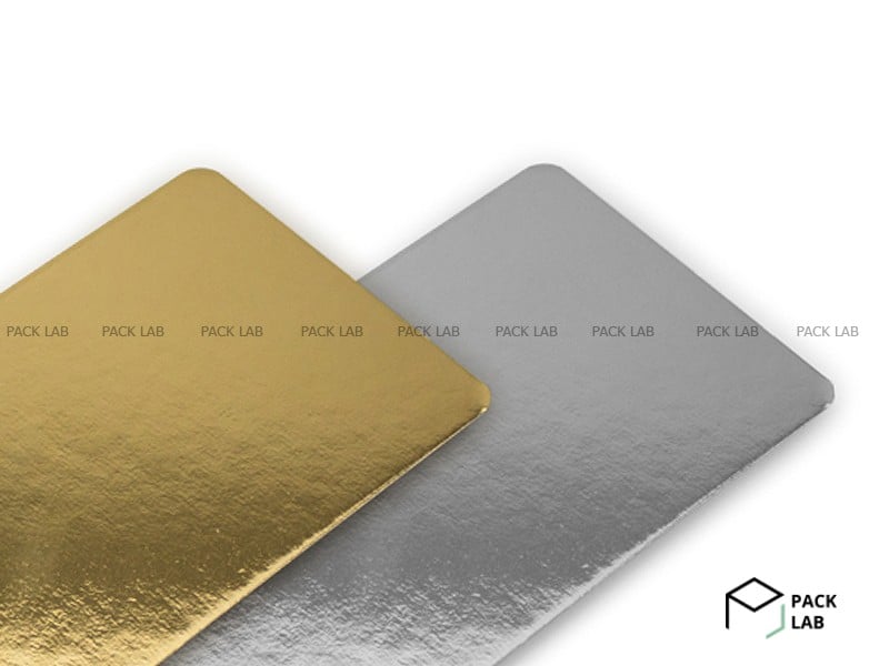Cake board gold/silver 290*290 mm square