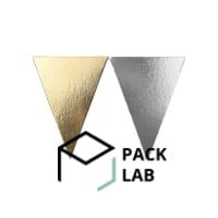 Cake board gold/silver triangular 90*130 mm