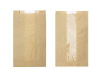 PAPER BAG 240*140*50 SACHET WITH A CENTRAL WINDOW