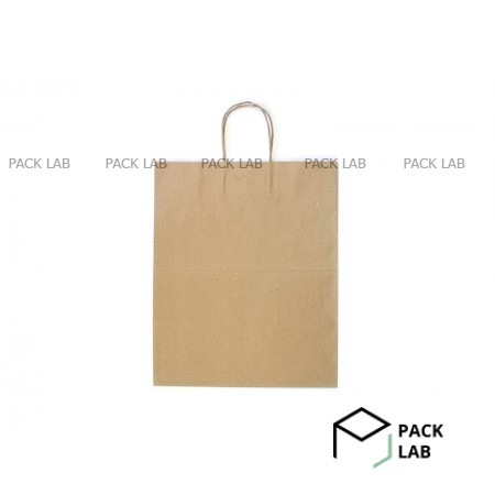 Paper bag 350 * 290 * 190 with handle wide bottom Paper bag 350 * 290 * 190 with handle wide bottom