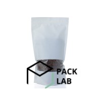 Doy-pack bag 210*380 mm with rectangular window white Doy-pack bag 210*380 mm with rectangular window white