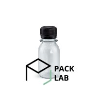 BOTTLE 50 ML TRANSPARENT 28 MM NECK WITH STOPPER