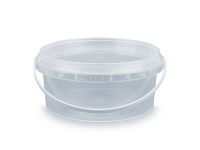 Plastic bucket transparent 500 ml