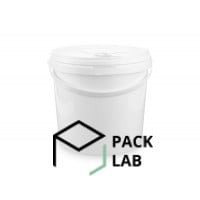 Plastic bucket white high 3 l