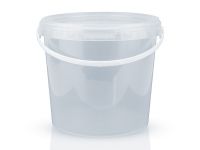 Ведро пластиковое круглое 5,5 л прозрачное