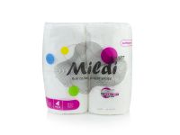 Туалетний папір тришаровий білий "Mildi Smart" 4 штуки