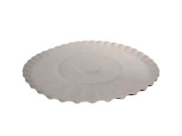 Round brown unlaminated paper plate 250 mm