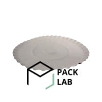 Round brown unlaminated paper plate 250 mm