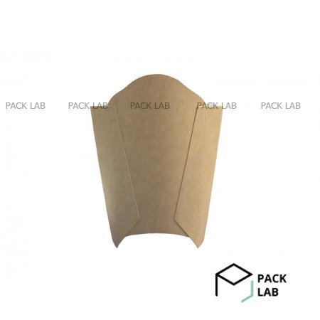 Packaging for French fries "Midi" brown-white