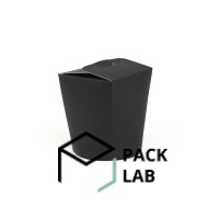 Pasta box black round bottom 500 ml Pasta box black round bottom 500 ml