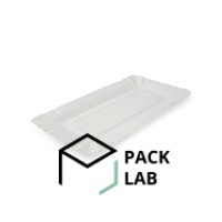 White paper plate laminated 200*140 mm