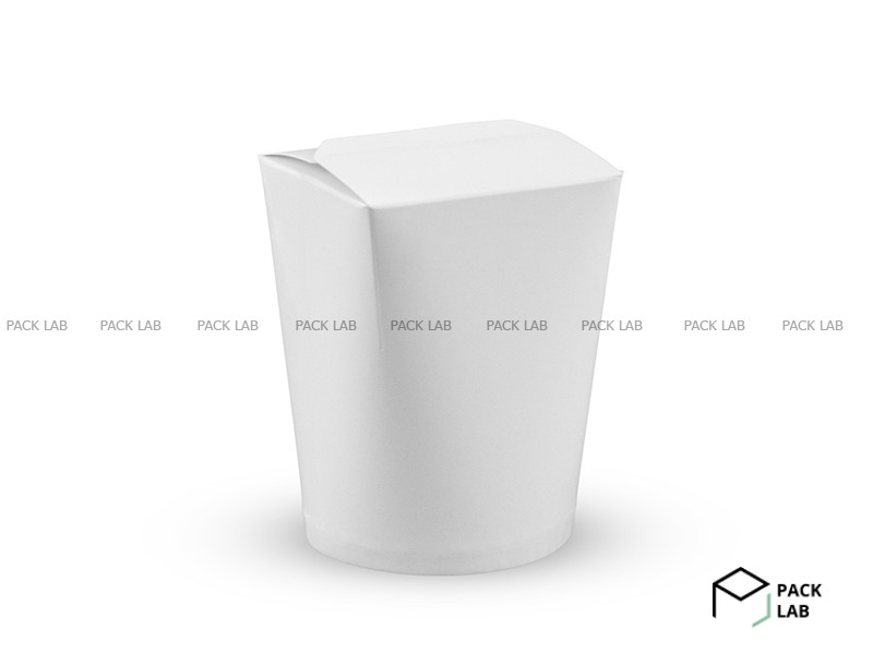 Pasta box white 900 ml round bottom
