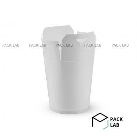 Pasta box white 900 ml round bottom