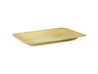 Wooden plate rectangular 195*140 mm
