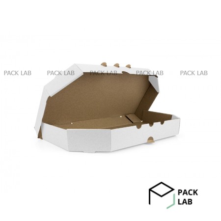 Коробка для піци 300*149*35 мм біла