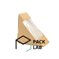 Sandwich packaging 163*123*58 mm kraft-white with window Sandwich packaging 163*123*58 mm kraft-white with window