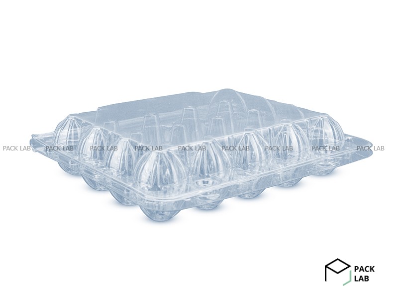 Quail PET packaging for 20 eggs (transparent)