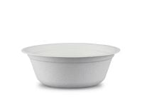 Round white deep pulperboard plate BIO 500 ml