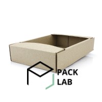 Cardboard tray brown confectionery 135*104*30 mm