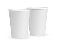 WHITE PAPER CUP 270 ML RECYCLED CARDBOARD "ECO CARE"
