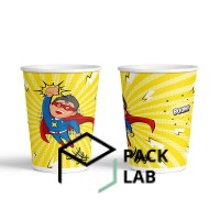 COLORED PAPER CUP 270 ML EVENT "SUPERHERO"