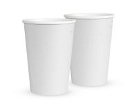 WHITE PAPER CUP 340 ML RECYCLED CARDBOARD "ECO CARE"