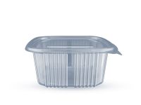 PET container 500 ml square with lid